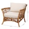 Bali & Pari Babette Modern Bohemian Natural Brown Rattan Arm Chair 239-13481-ZORO - alternate 7